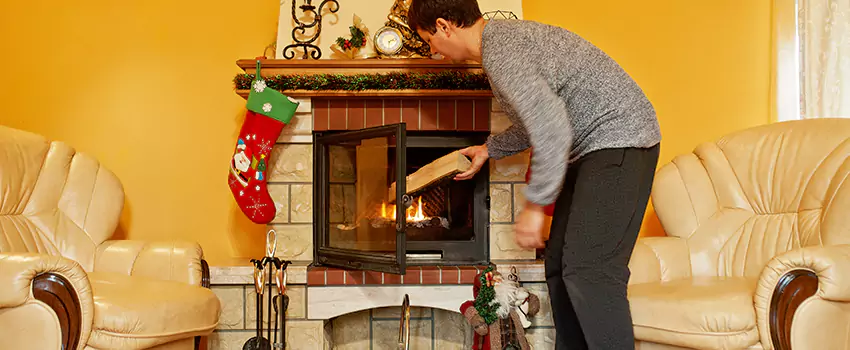 Rusted Metal Fireplace Restoration in Huber Heights, Ohio